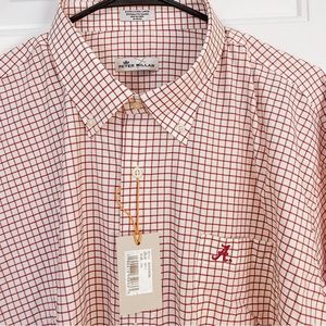 NWT Mens XL Peter Millar Alabama Performance Button Down Shirt